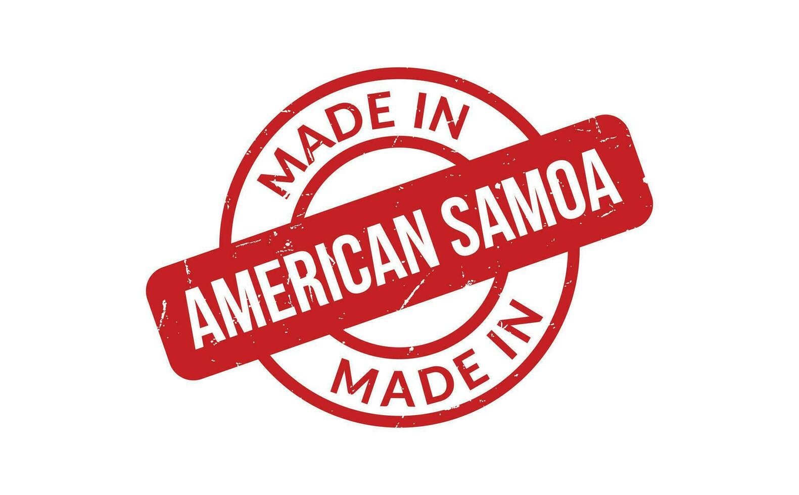 Made In American Samoa Rubber Stamp vector