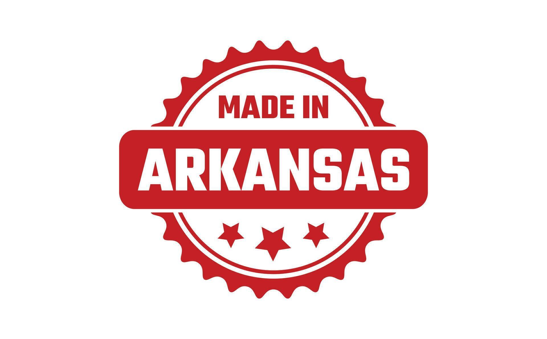 Made In Arkansas Rubber Stamp 25381037 Vector Art at Vecteezy
