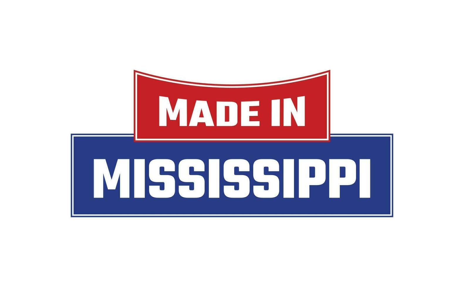 Made In Mississippi Seal Vector