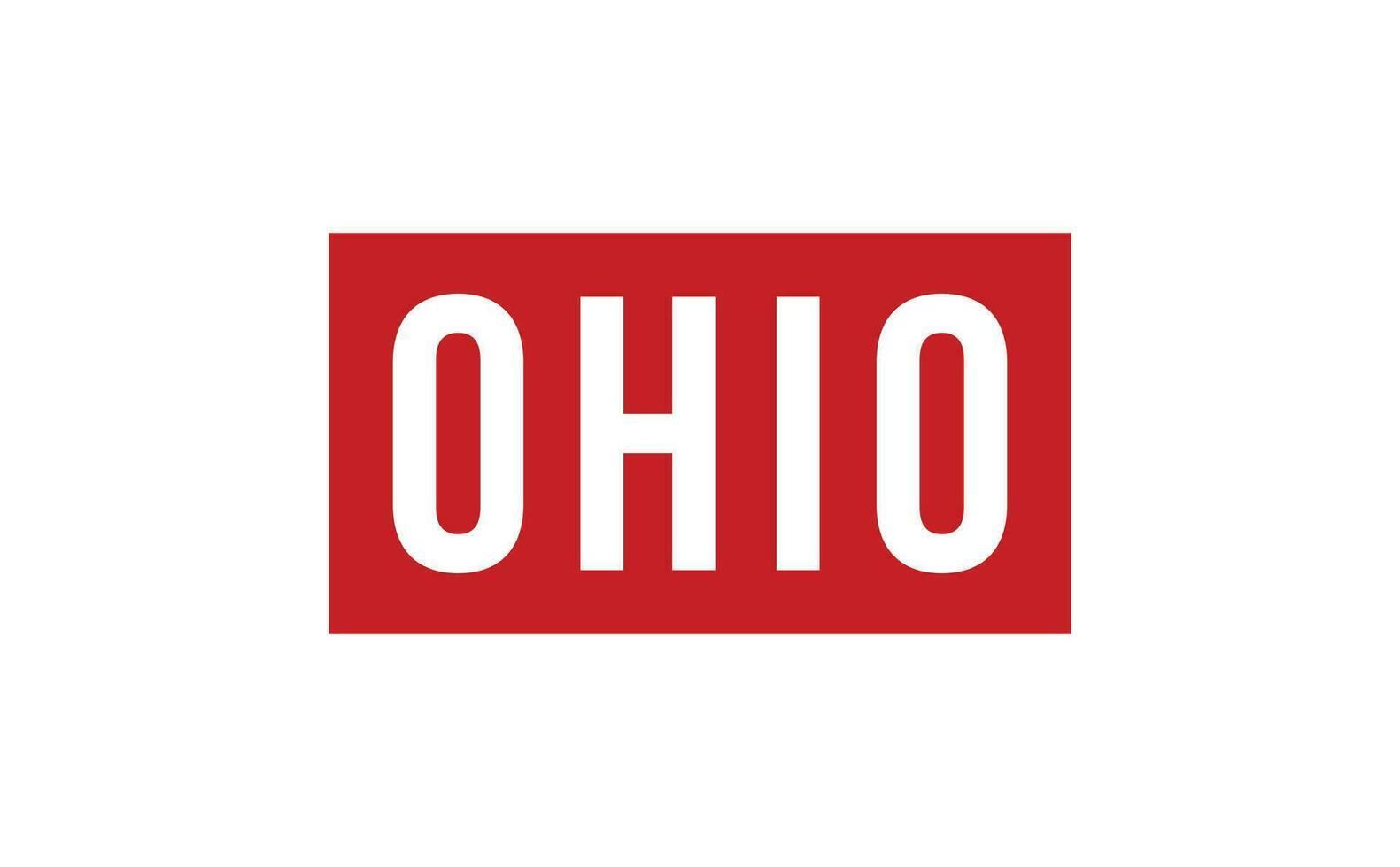 Ohio Rubber Stamp Seal Vector