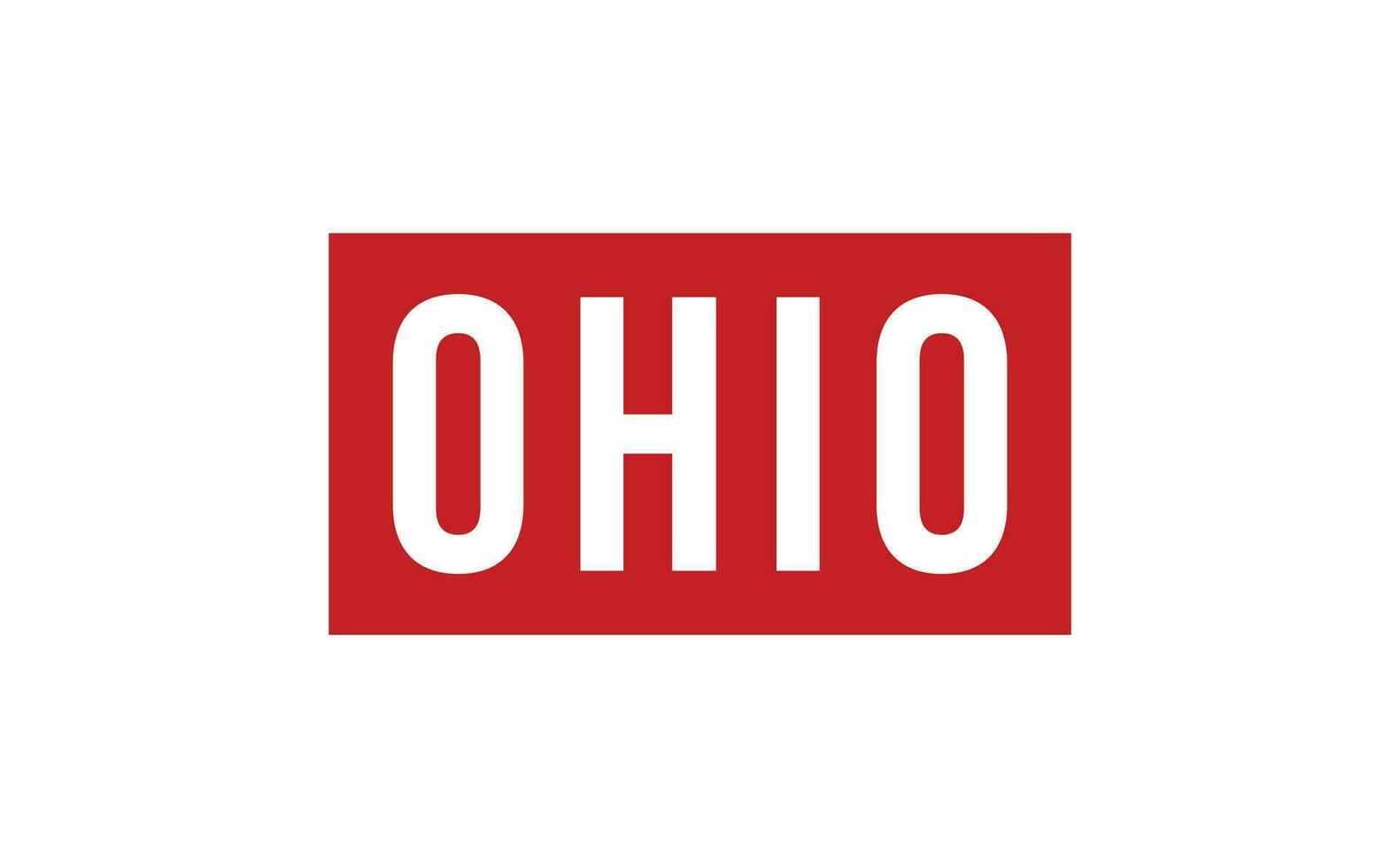 Ohio caucho sello sello vector