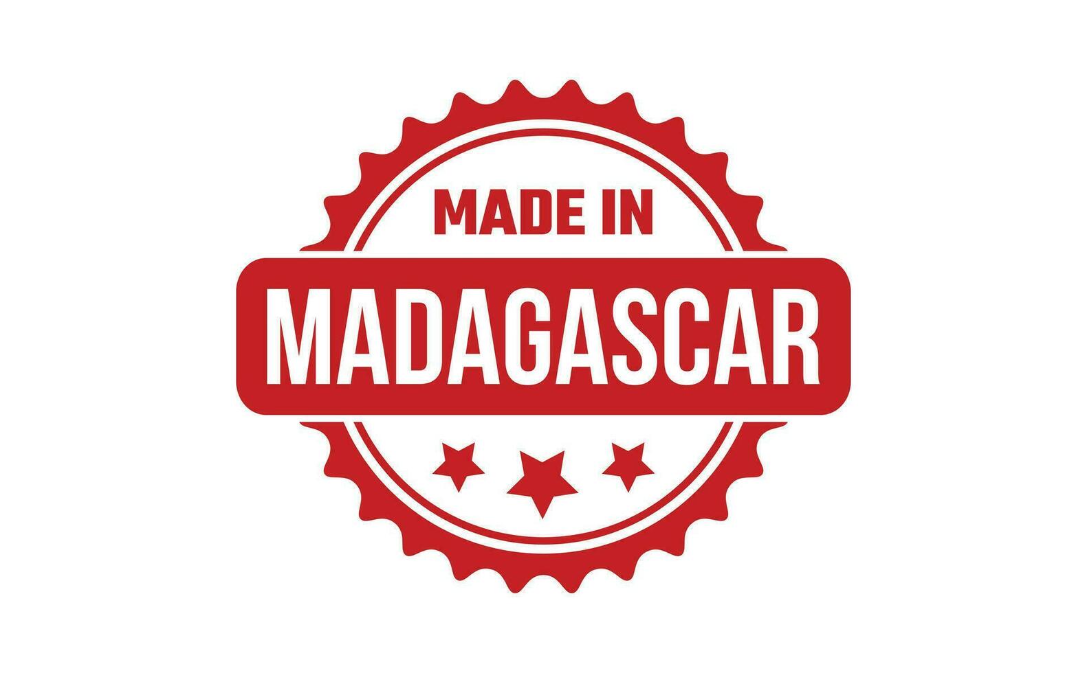 Made In Madagascar Rubber Stamp vector