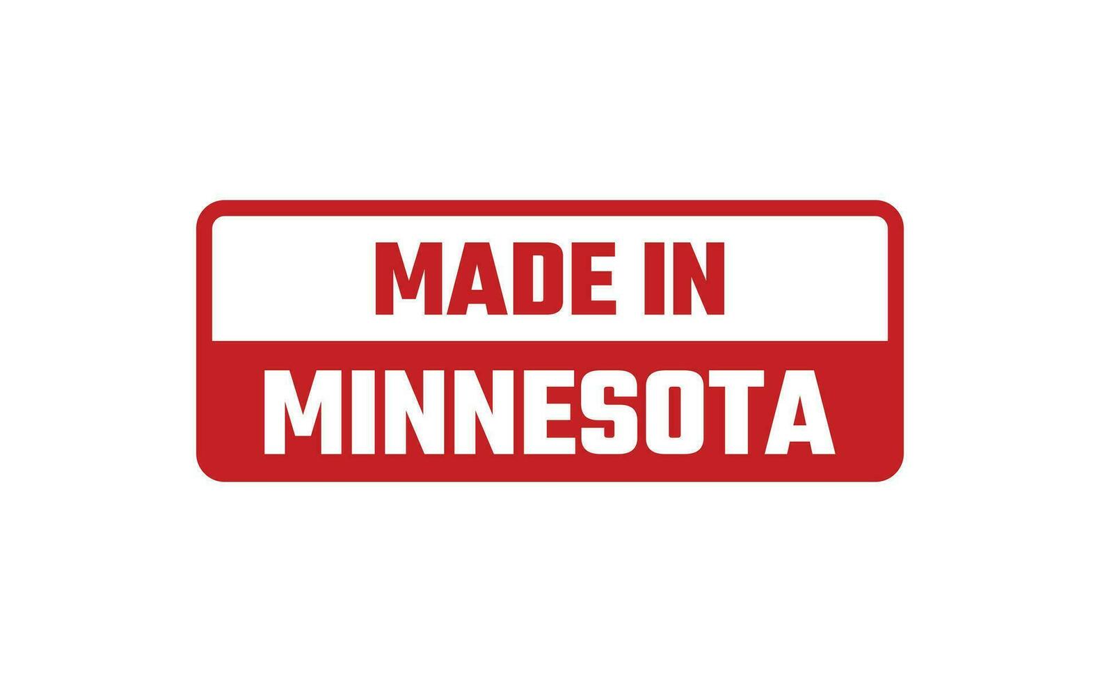 Made In Minnesota Rubber Stamp vector