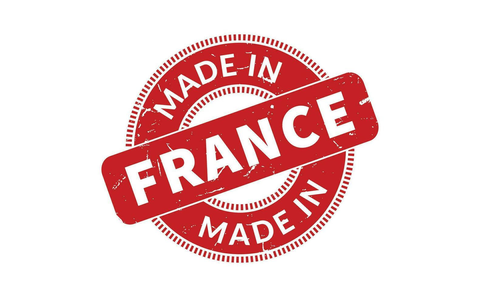 Made In France Rubber Stamp vector