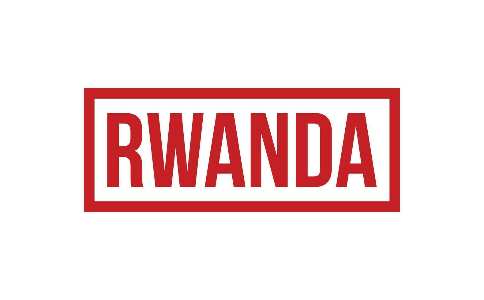 Ruanda caucho sello sello vector