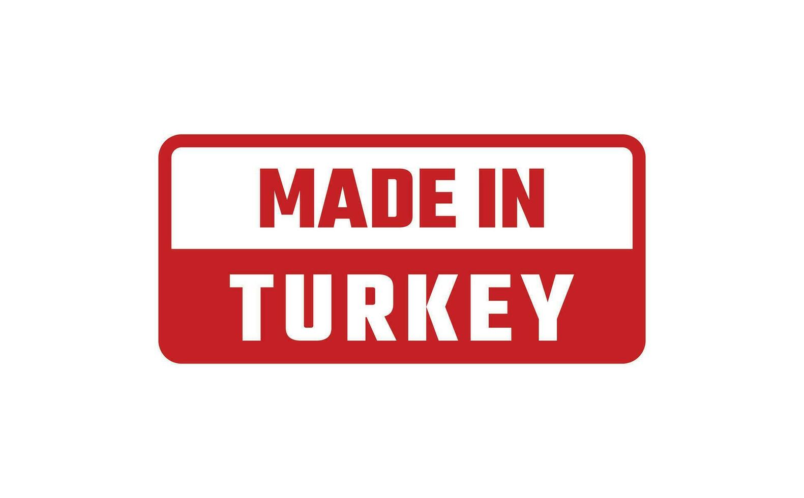 Made In Turkey Rubber Stamp vector