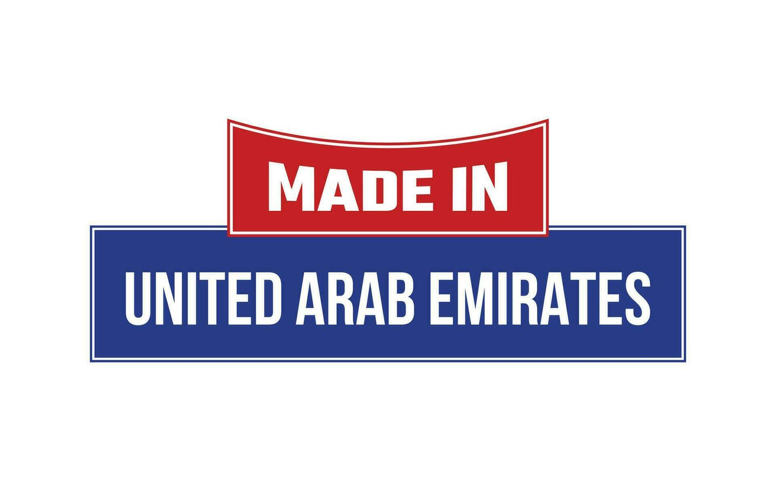 Made In United Arab Emirates Seal Vector