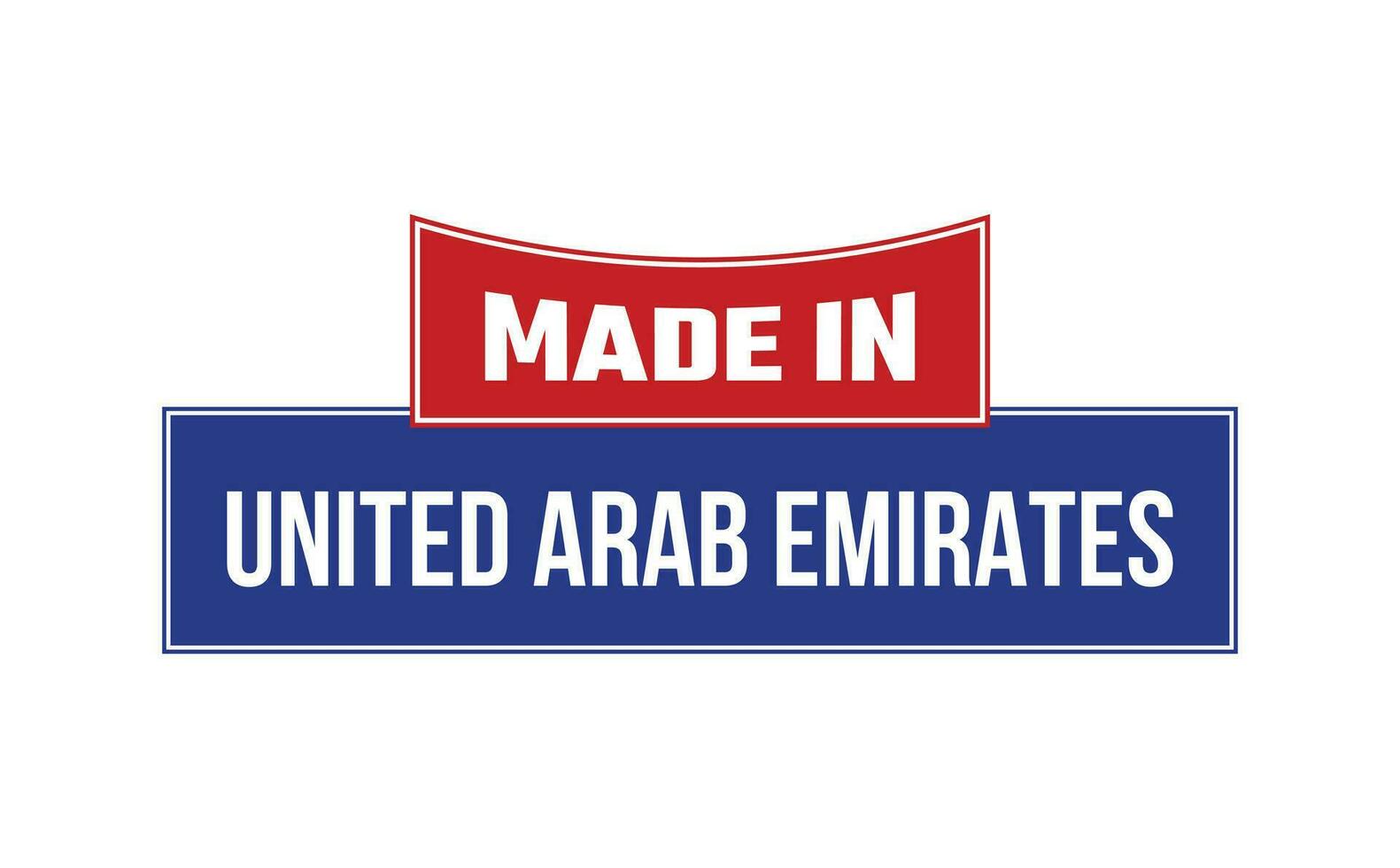 Made In United Arab Emirates Seal Vector