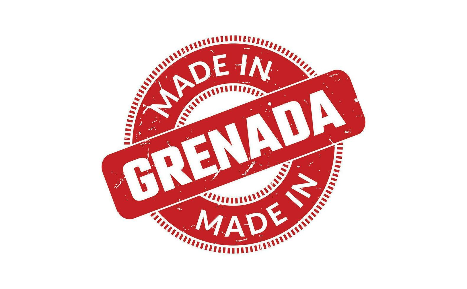 Made In Grenada Rubber Stamp vector