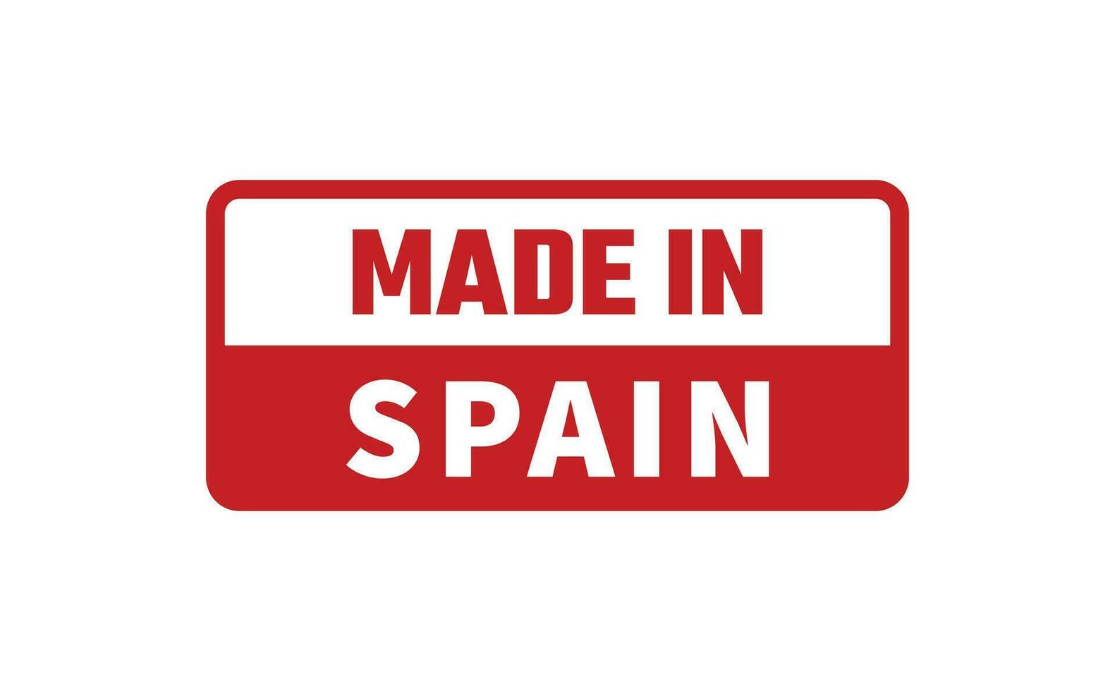 Made In Spain Rubber Stamp vector