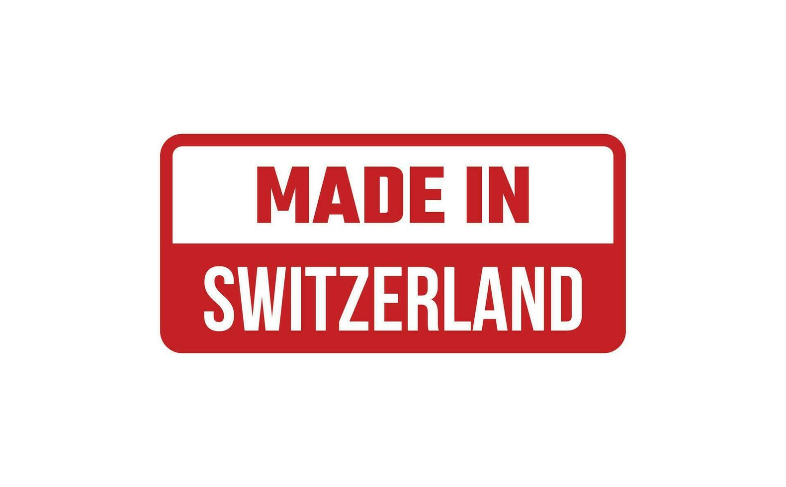 Made In Switzerland Rubber Stamp vector