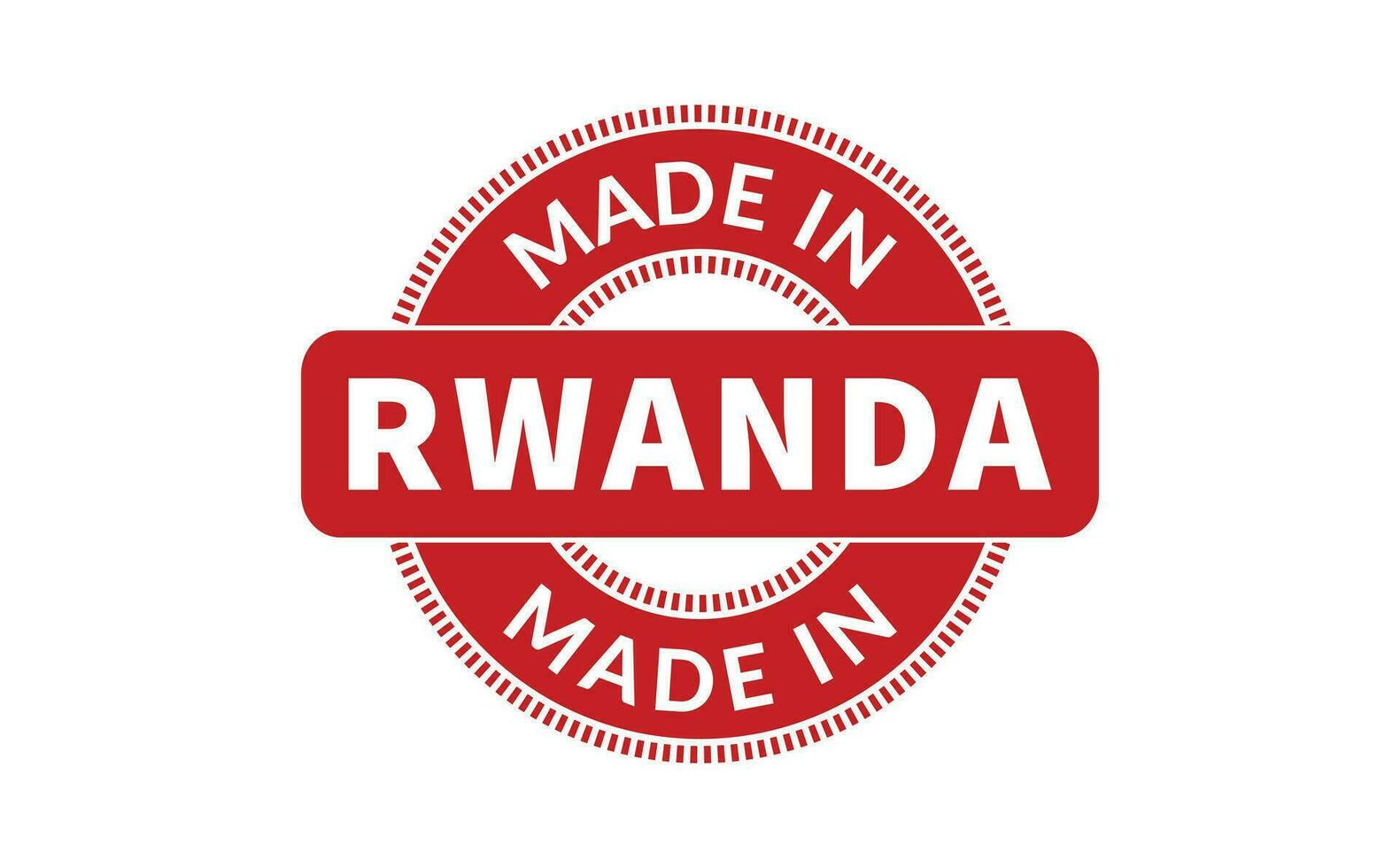 Made In Rwanda Rubber Stamp vector