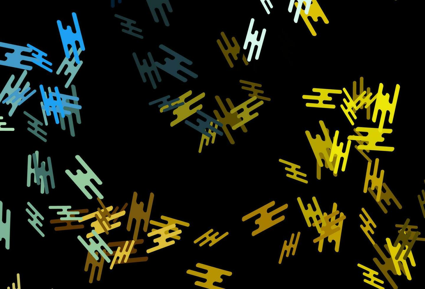 Dark Blue, Yellow vector backdrop with long lines.