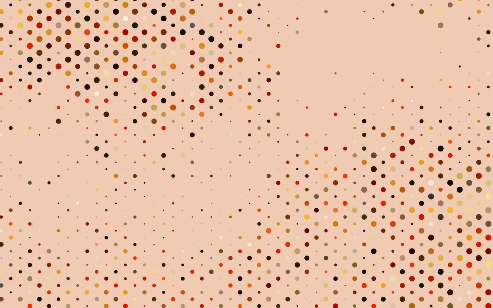 Light Yellow, Orange vector pattern with spheres.