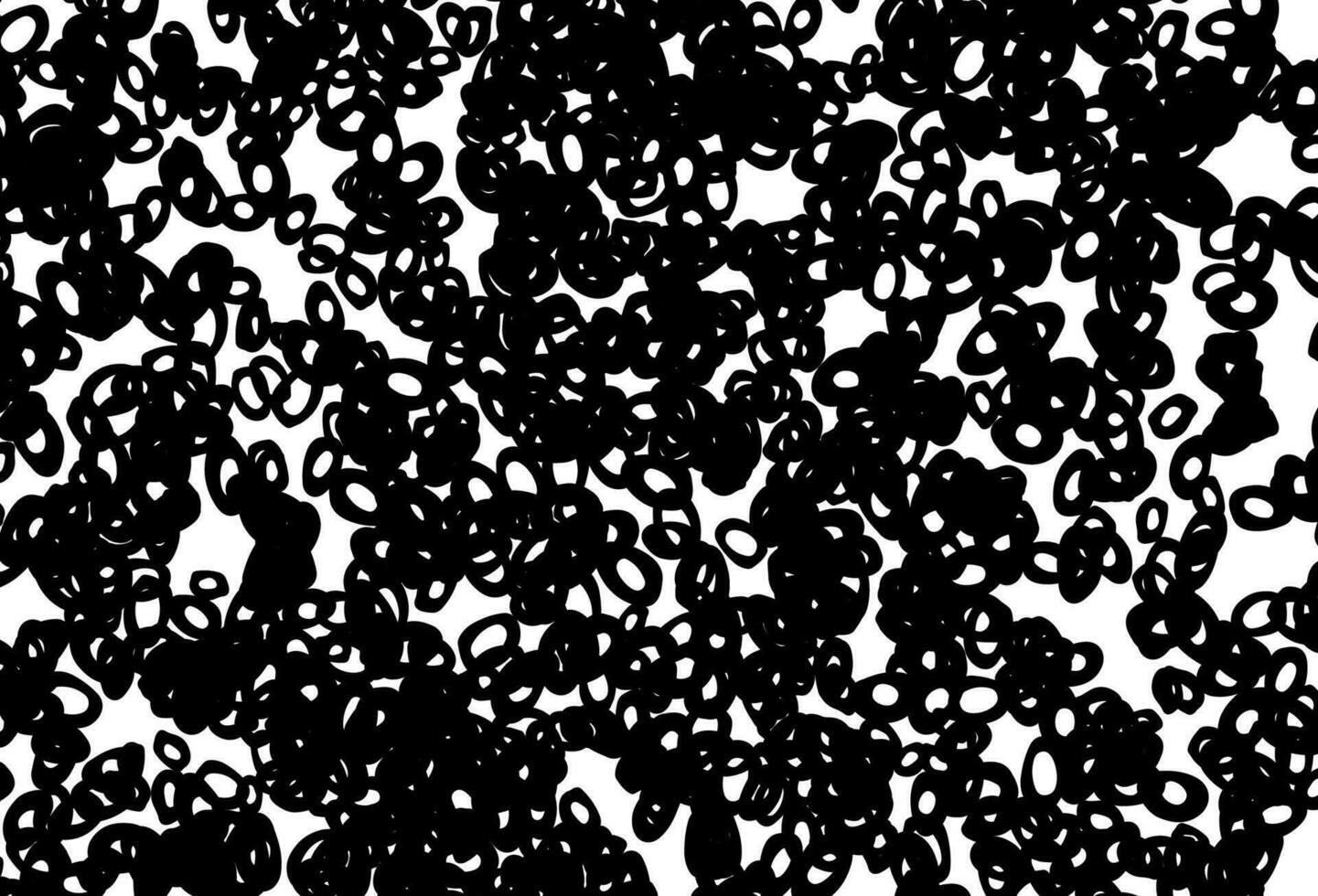 Black and white vector template with circles.