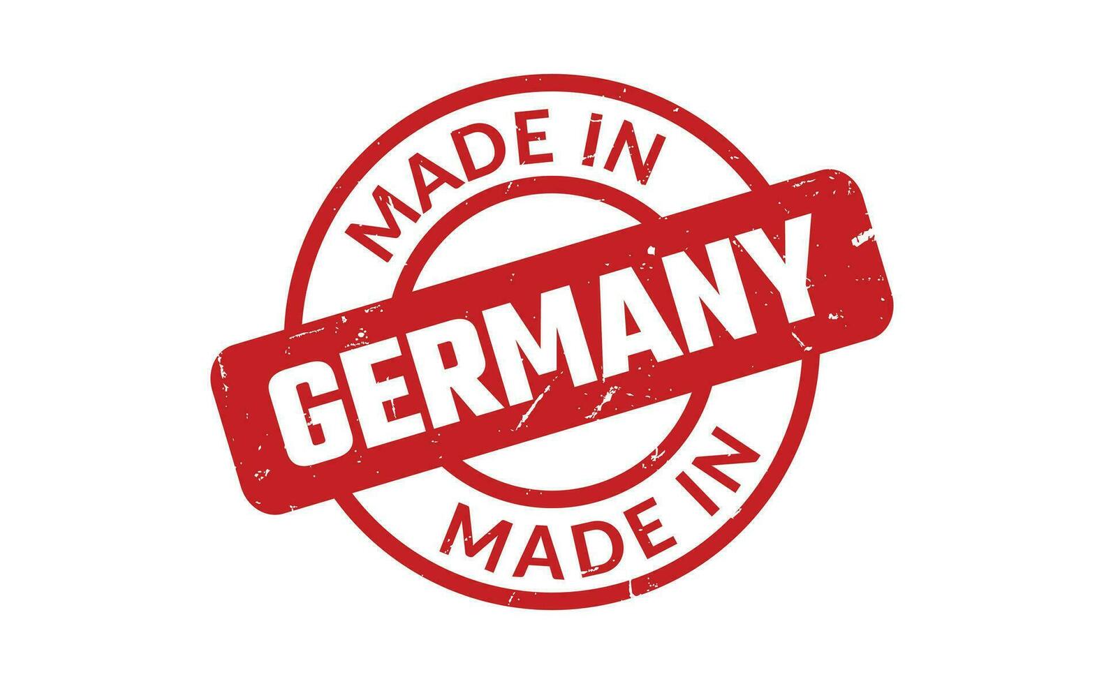 Made In Germany Rubber Stamp vector