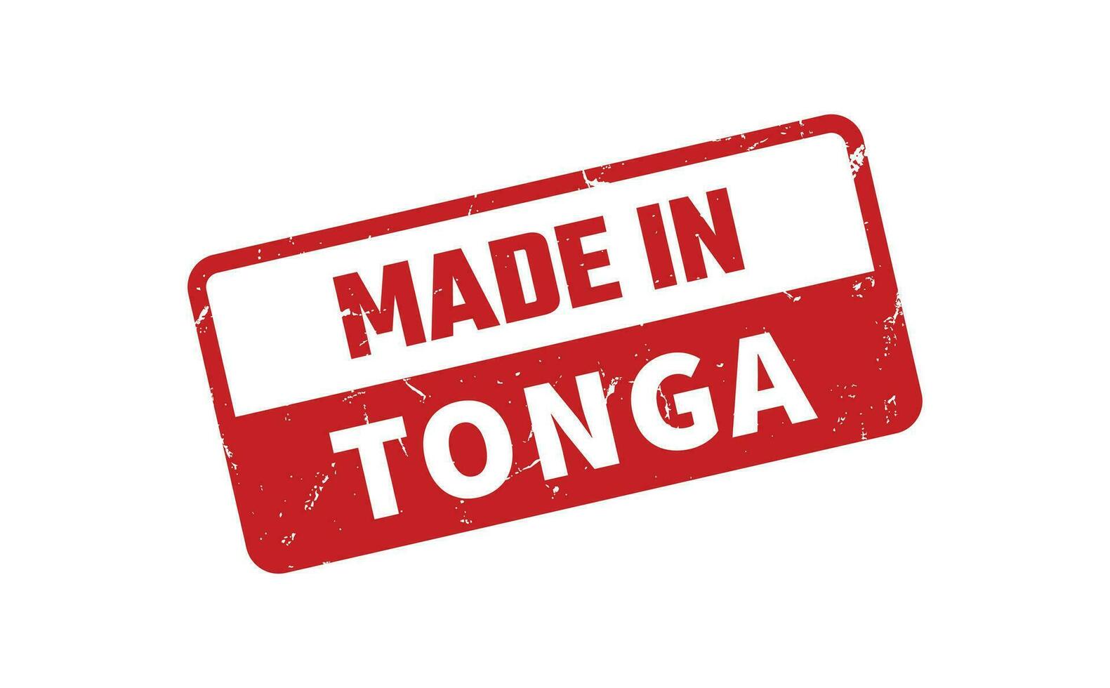 Made In Tonga Rubber Stamp vector