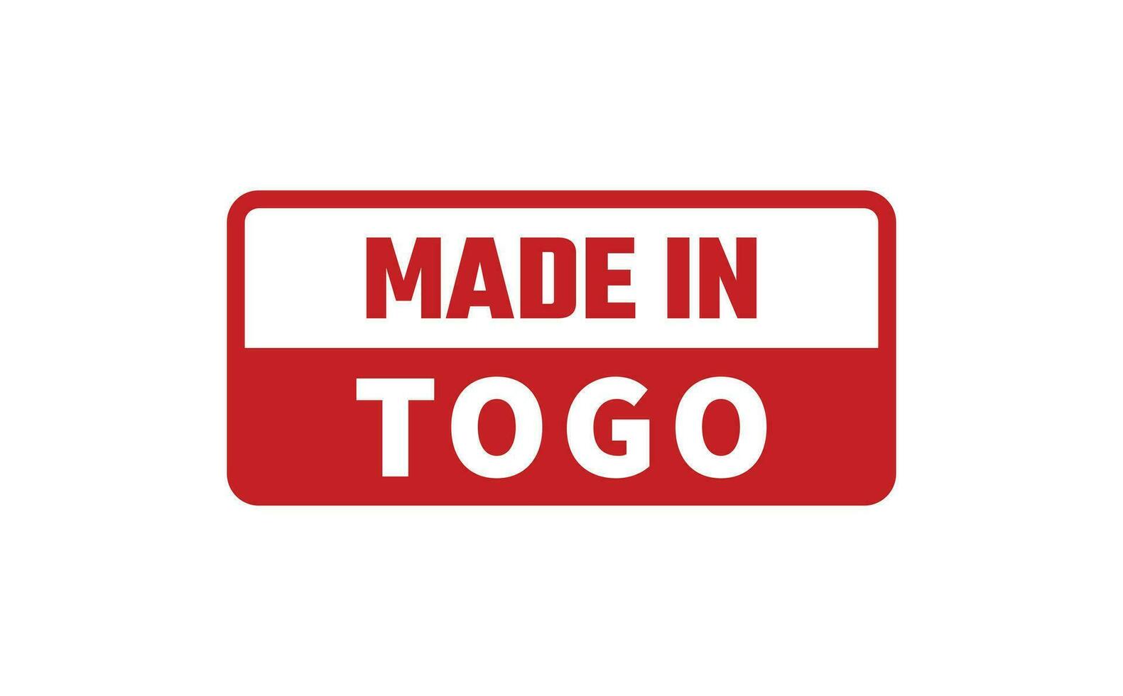 Made In Togo Rubber Stamp vector