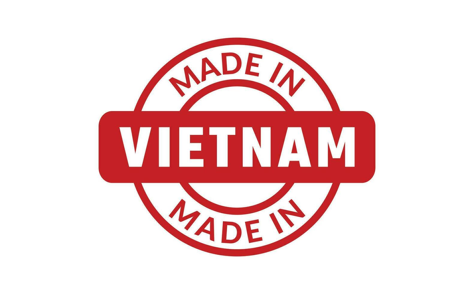Made In Vietnam Rubber Stamp vector