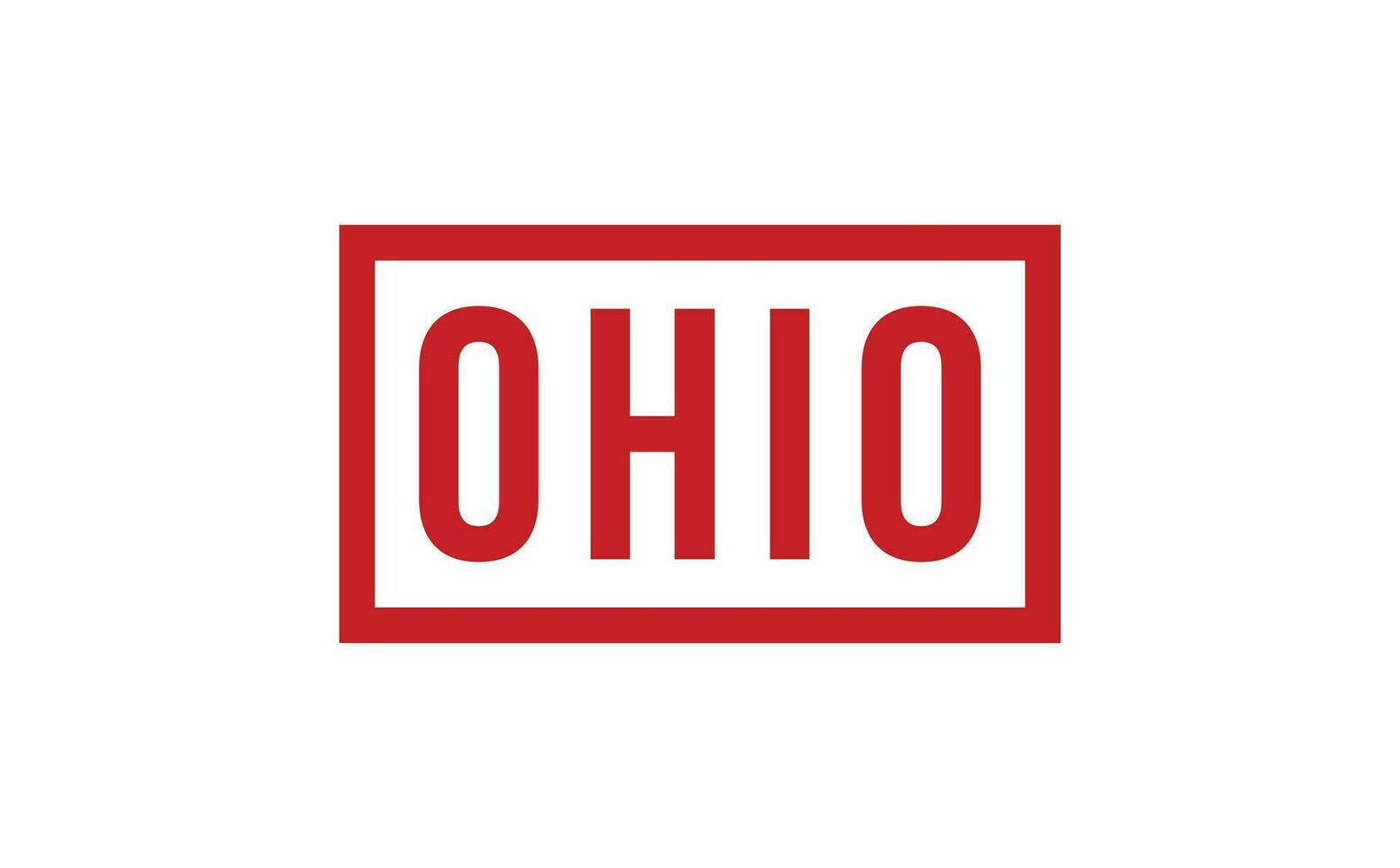 Ohio Rubber Stamp Seal Vector