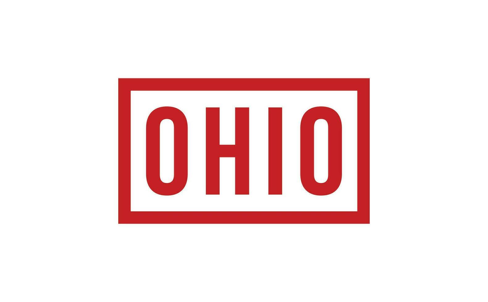 Ohio caucho sello sello vector