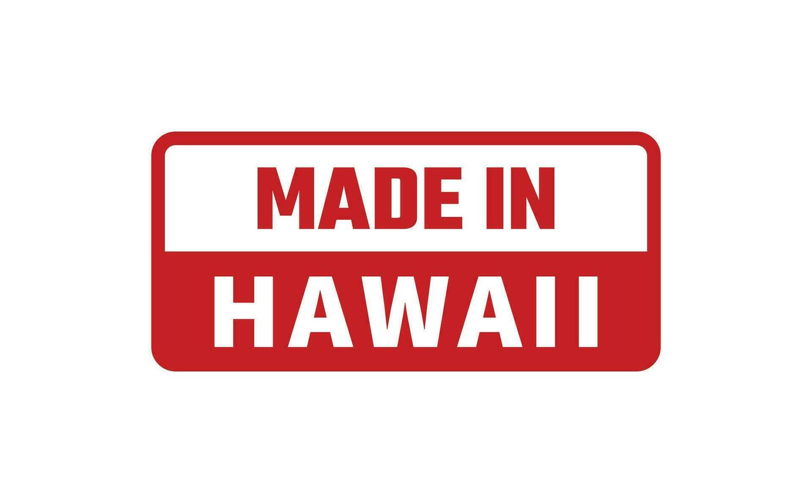 Made In Hawaii Rubber Stamp vector