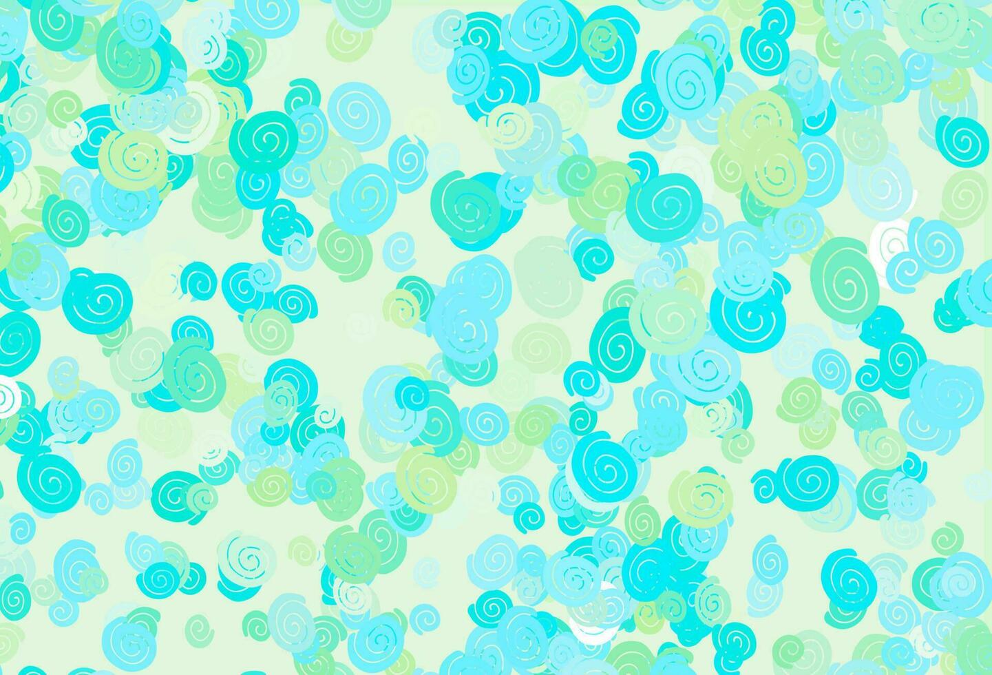 Light Blue, Yellow vector background with bent ribbons.