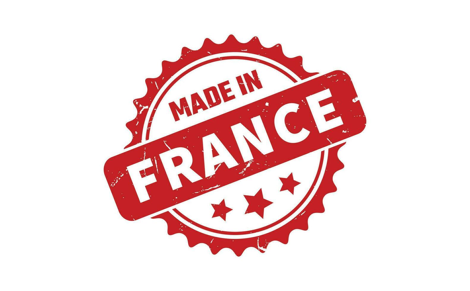 Made In France Rubber Stamp vector