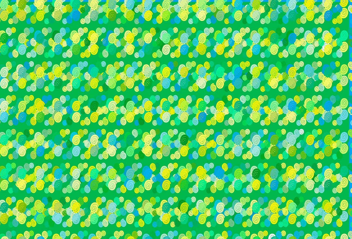 Light Blue, Yellow vector pattern with bubble shapes.