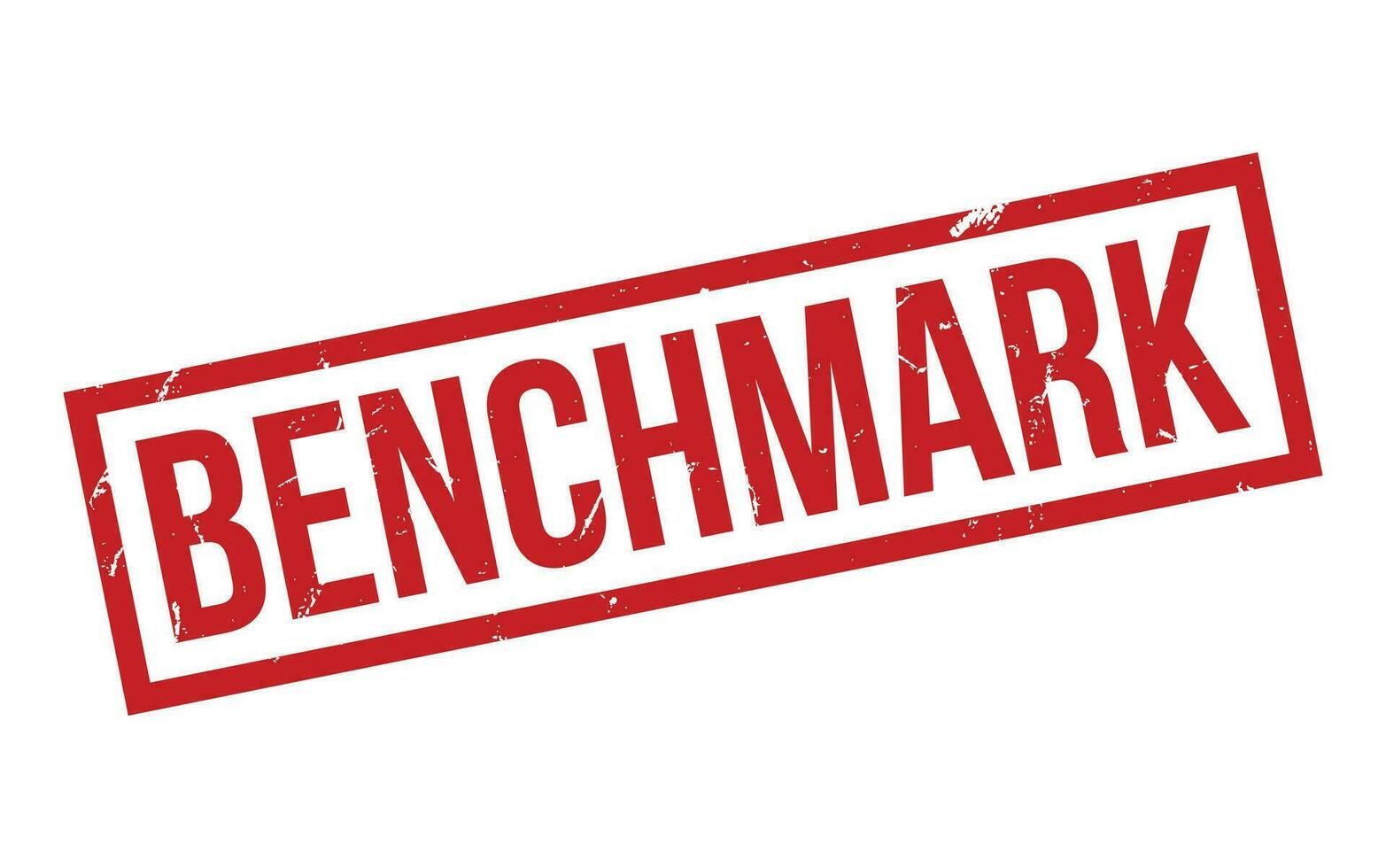 Red Benchmark Rubber Stamp Seal Vector