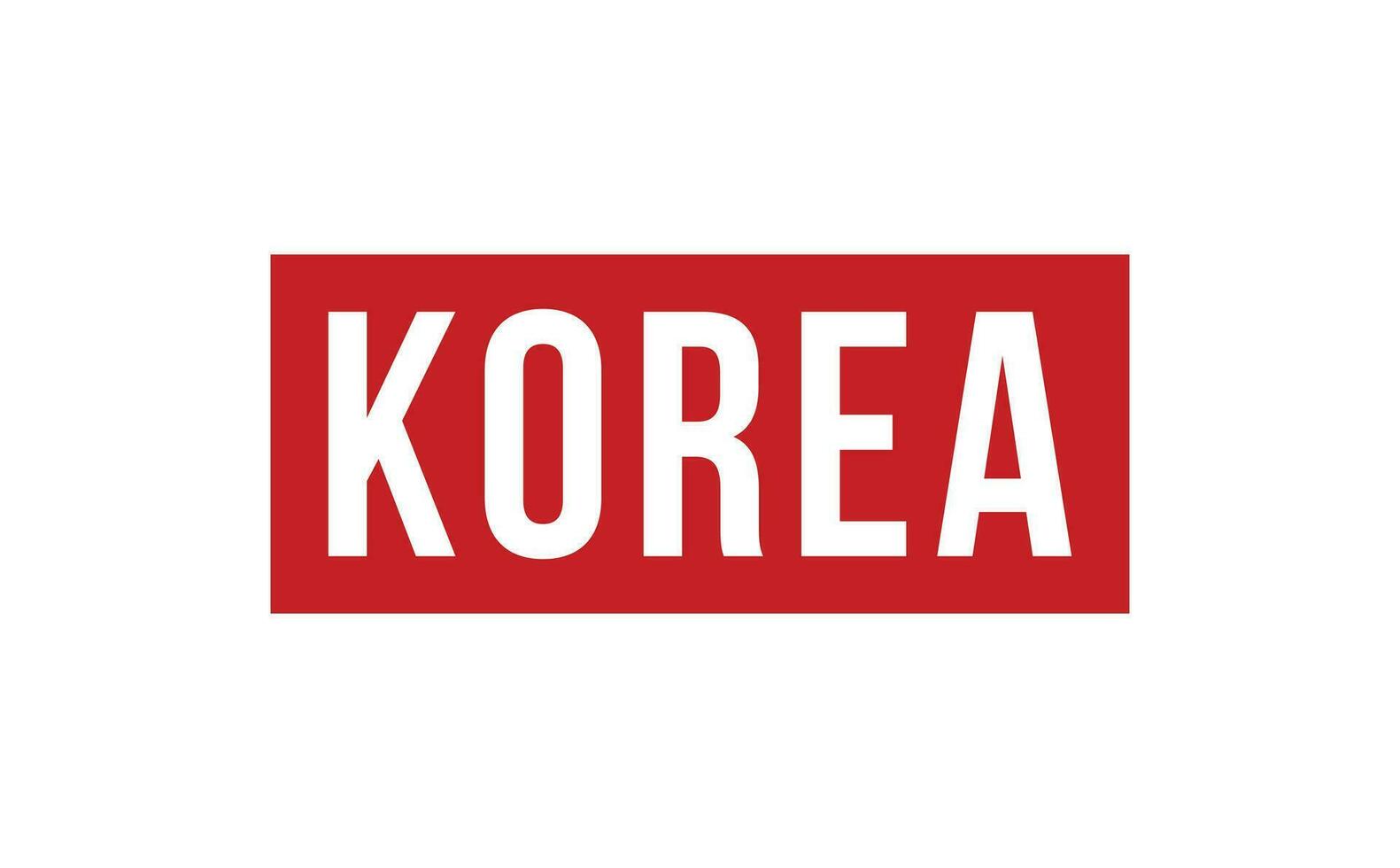 Korea Rubber Stamp Seal Vector