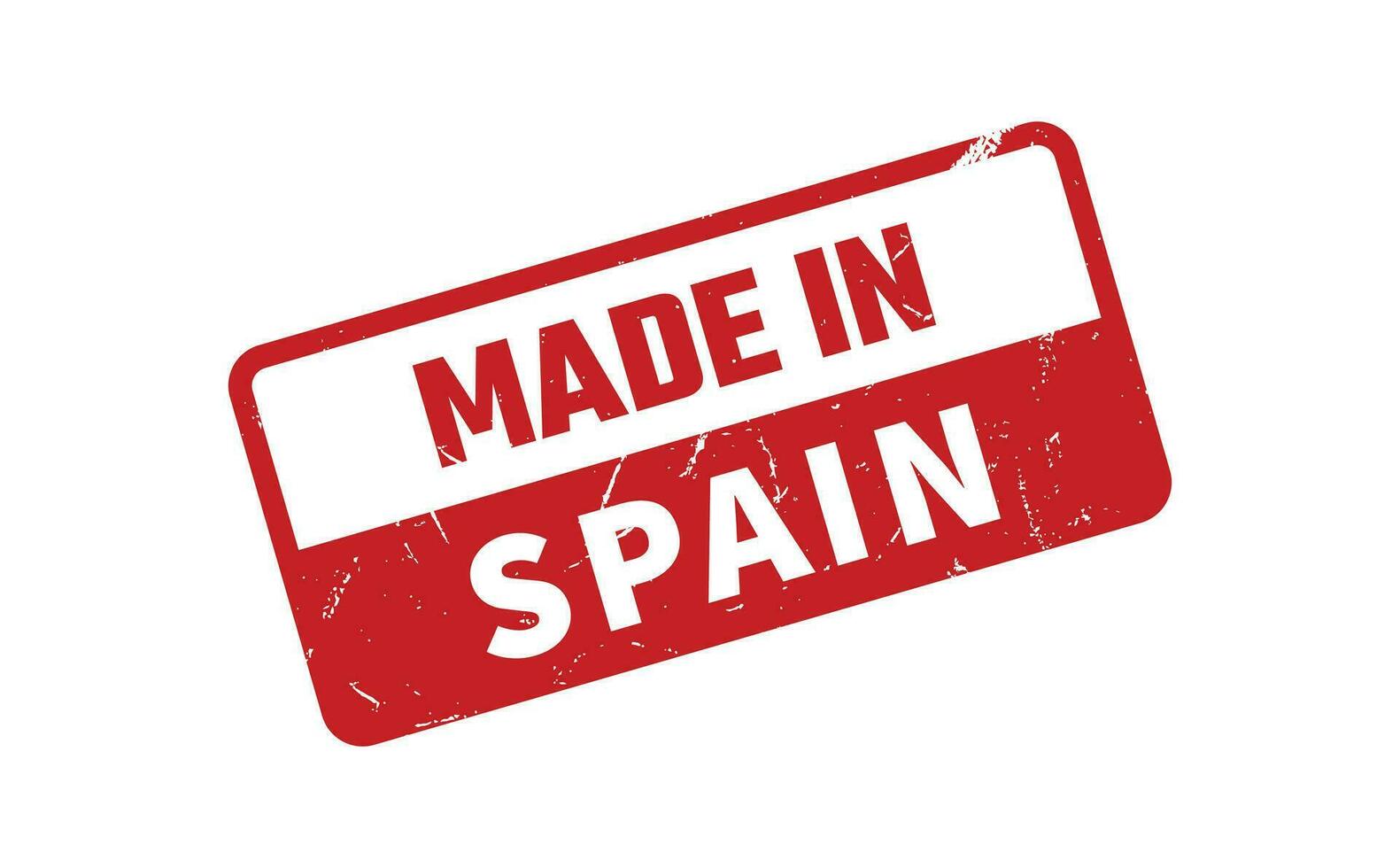 Made In Spain Rubber Stamp vector