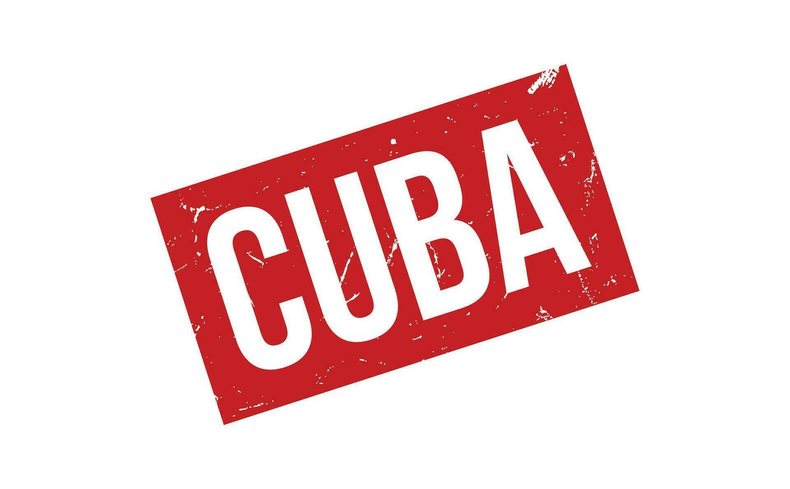 Cuba caucho sello sello vector