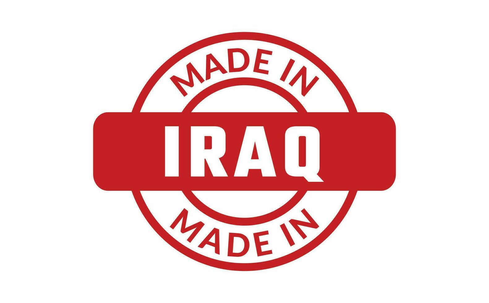 Made In Iraq Rubber Stamp vector