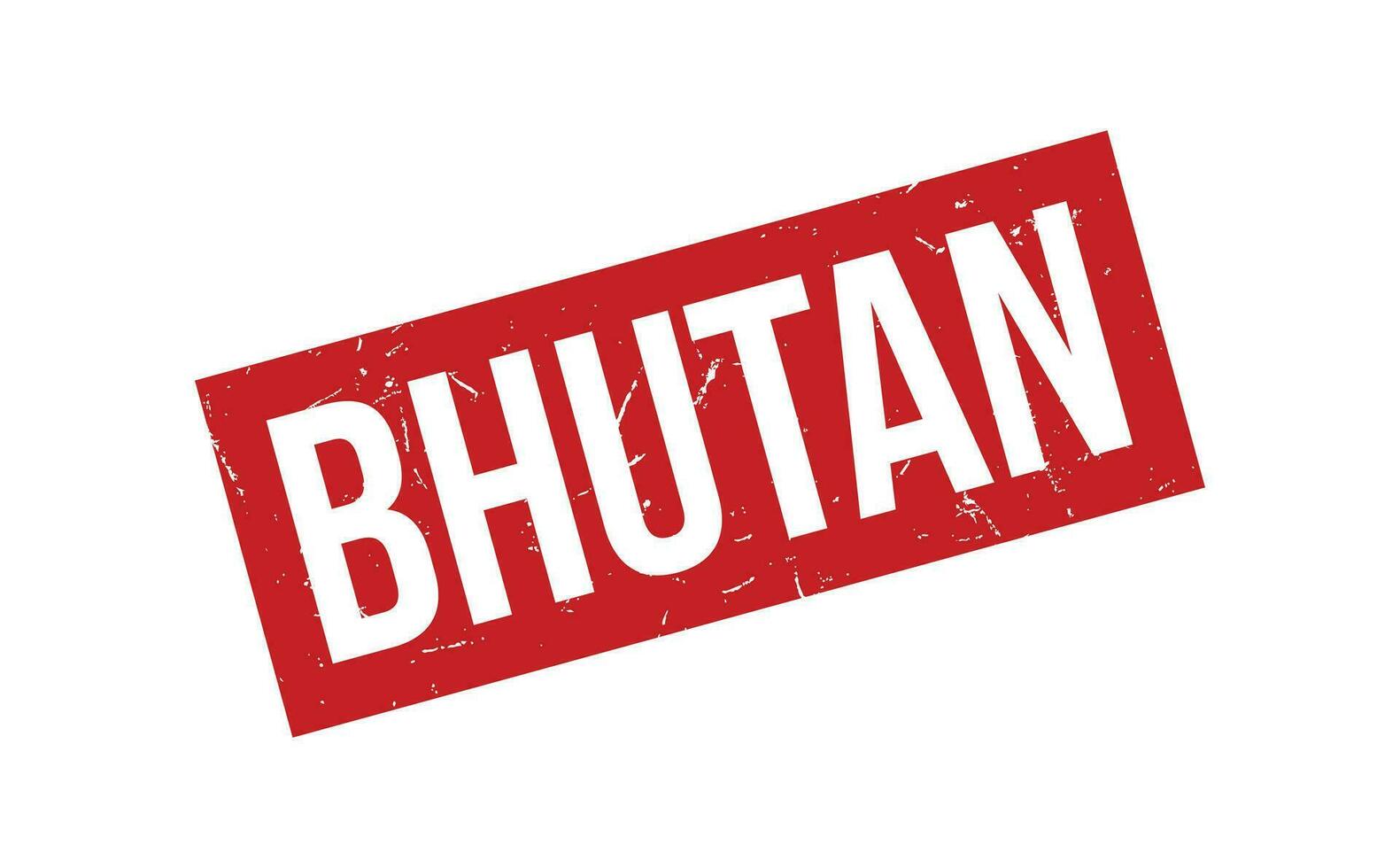 Bhutan Rubber Stamp Seal Vector