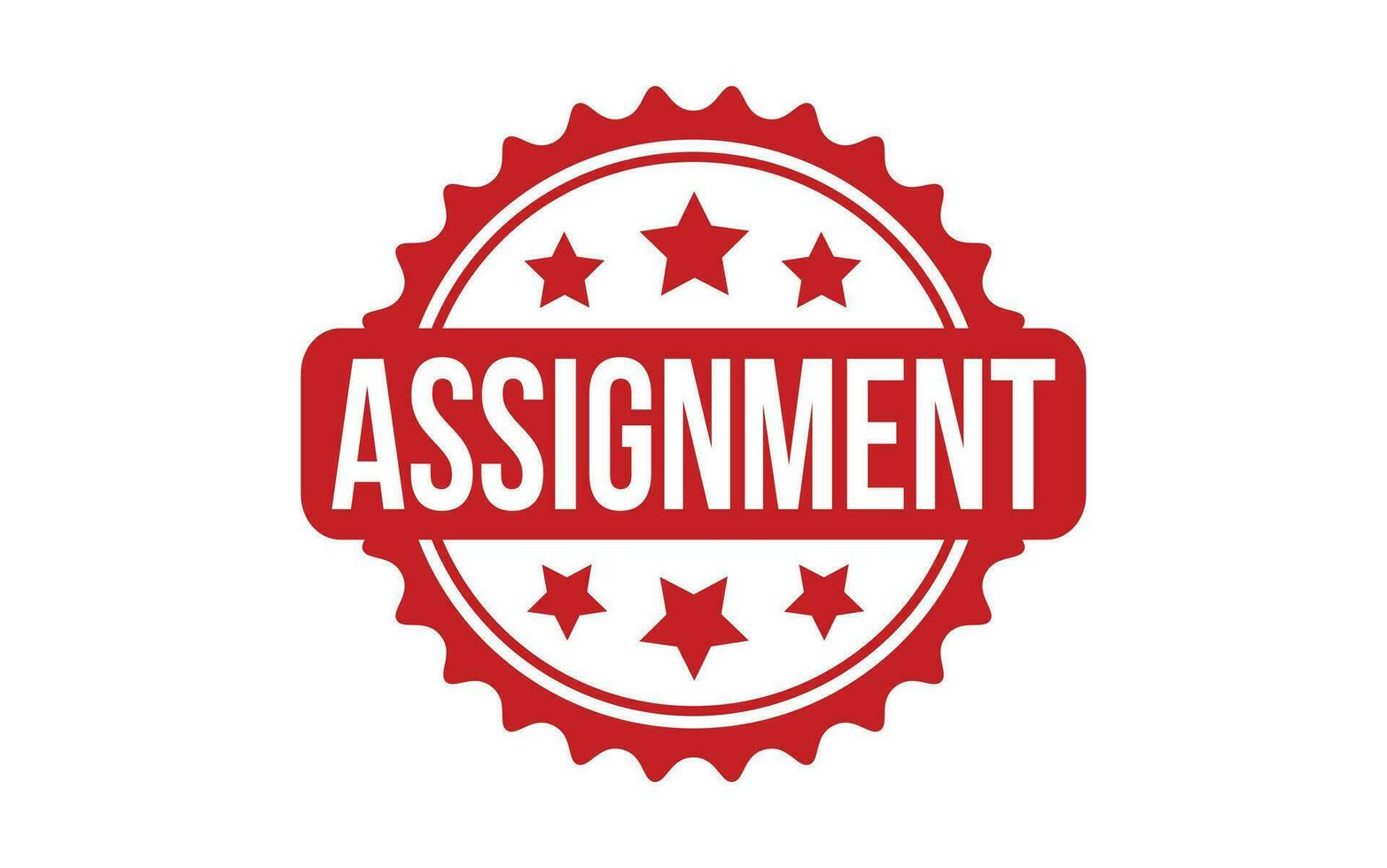 Assignment rubber grunge stamp seal vector