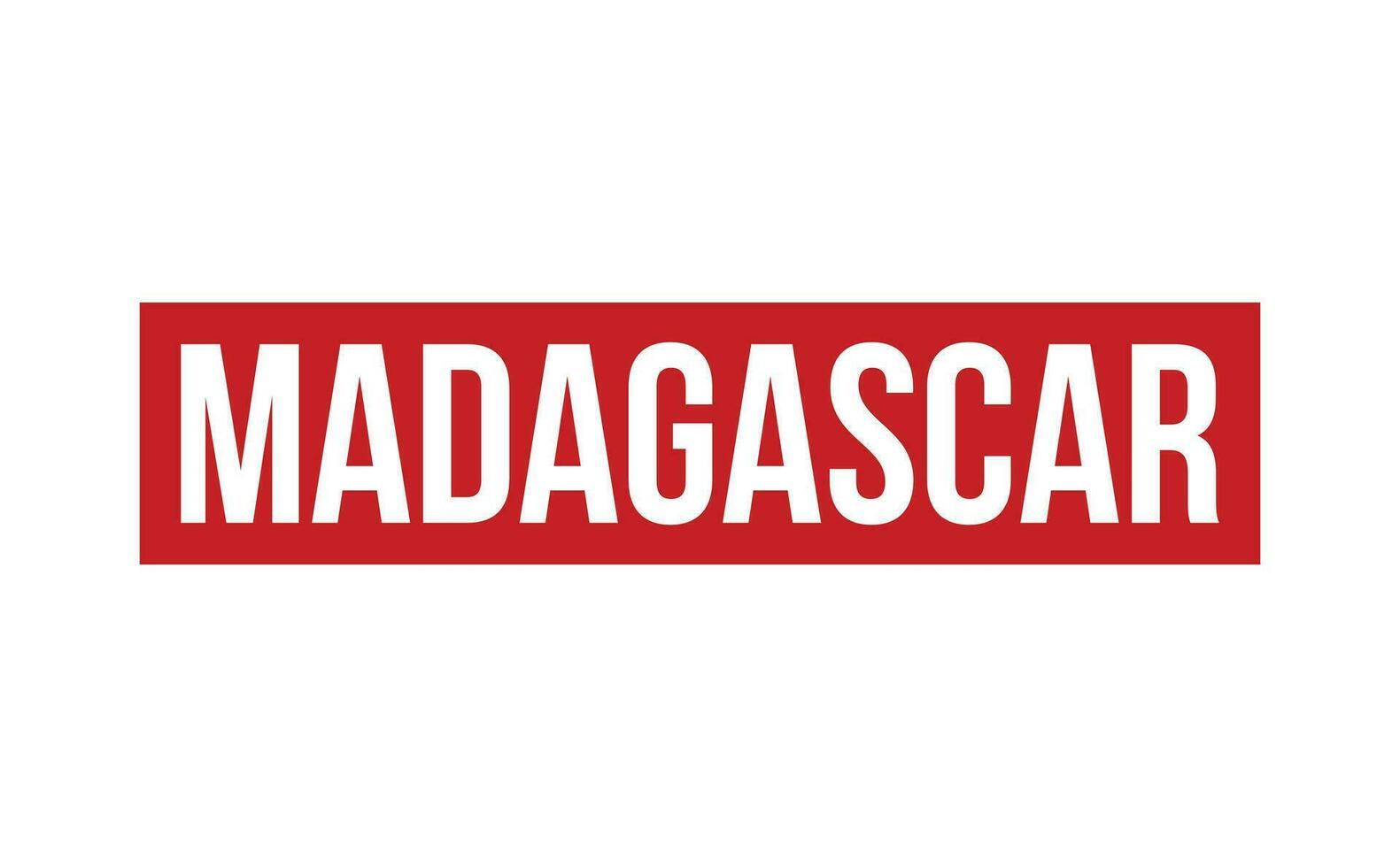 Madagascar caucho sello sello vector