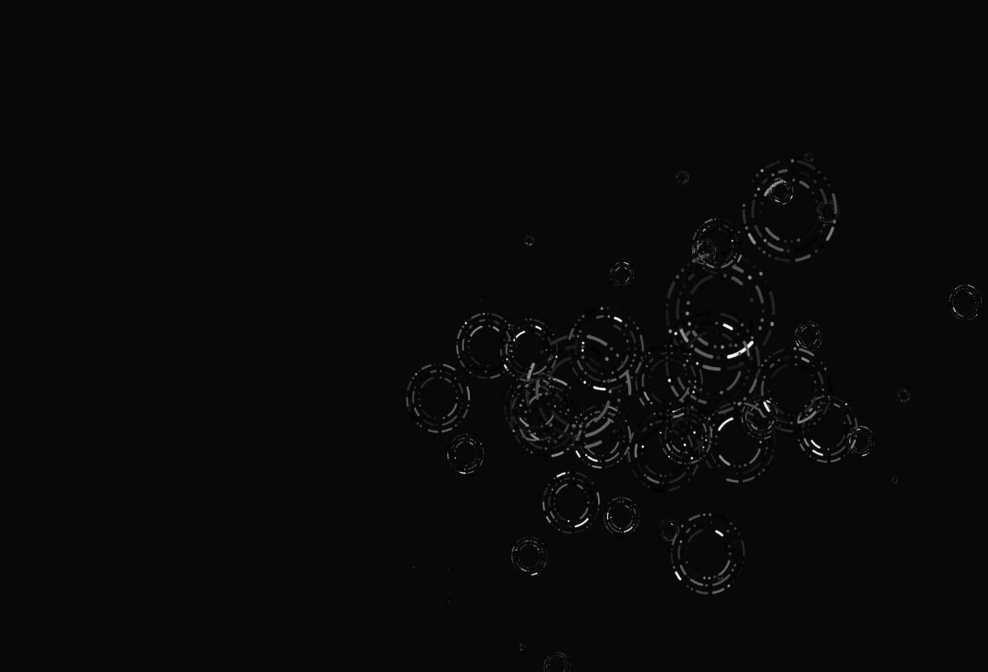 Light Black vector template with circles.