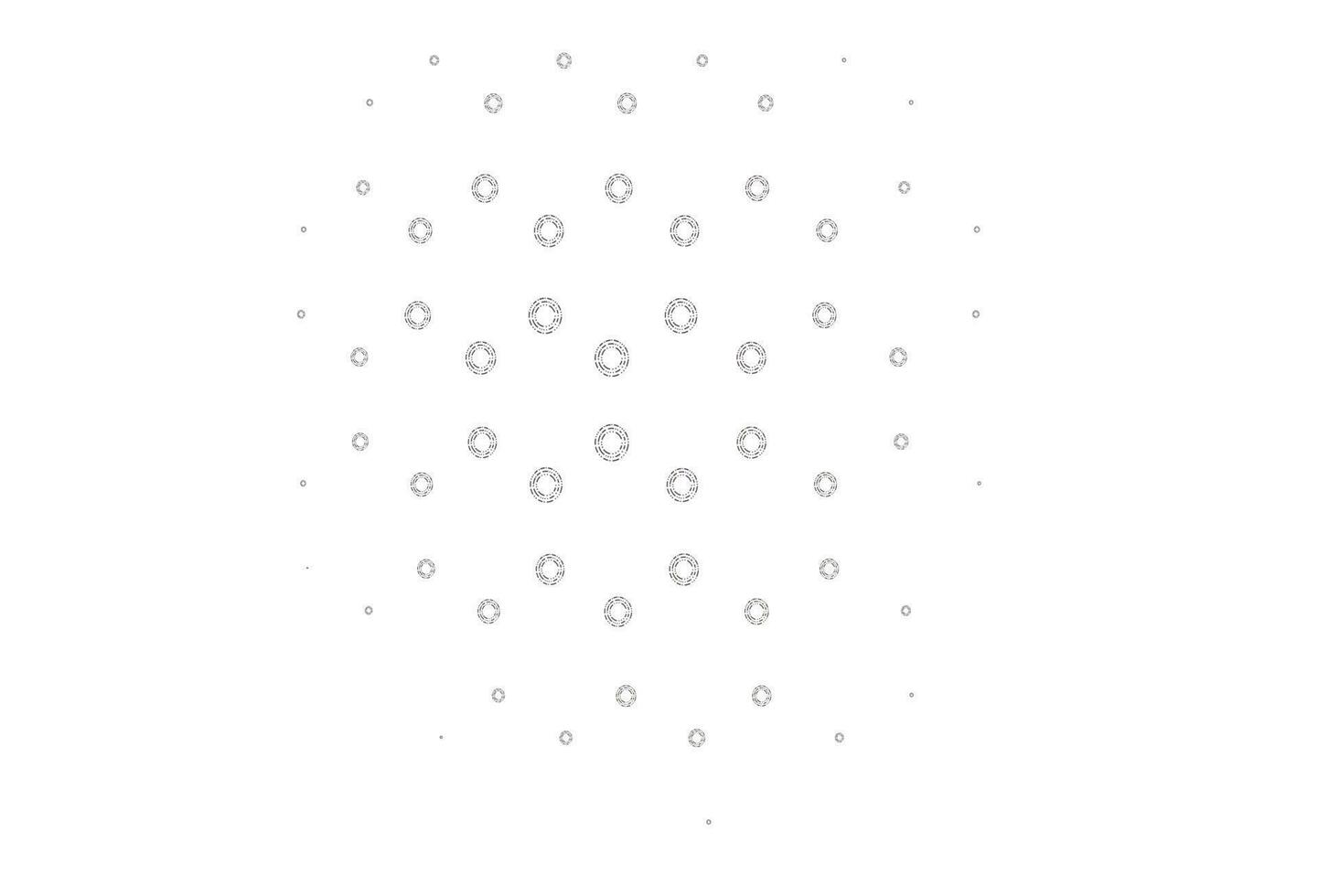 Light black vector background with bubbles.