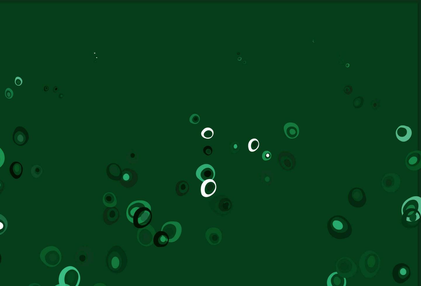 Telón de fondo de vector verde claro con puntos.