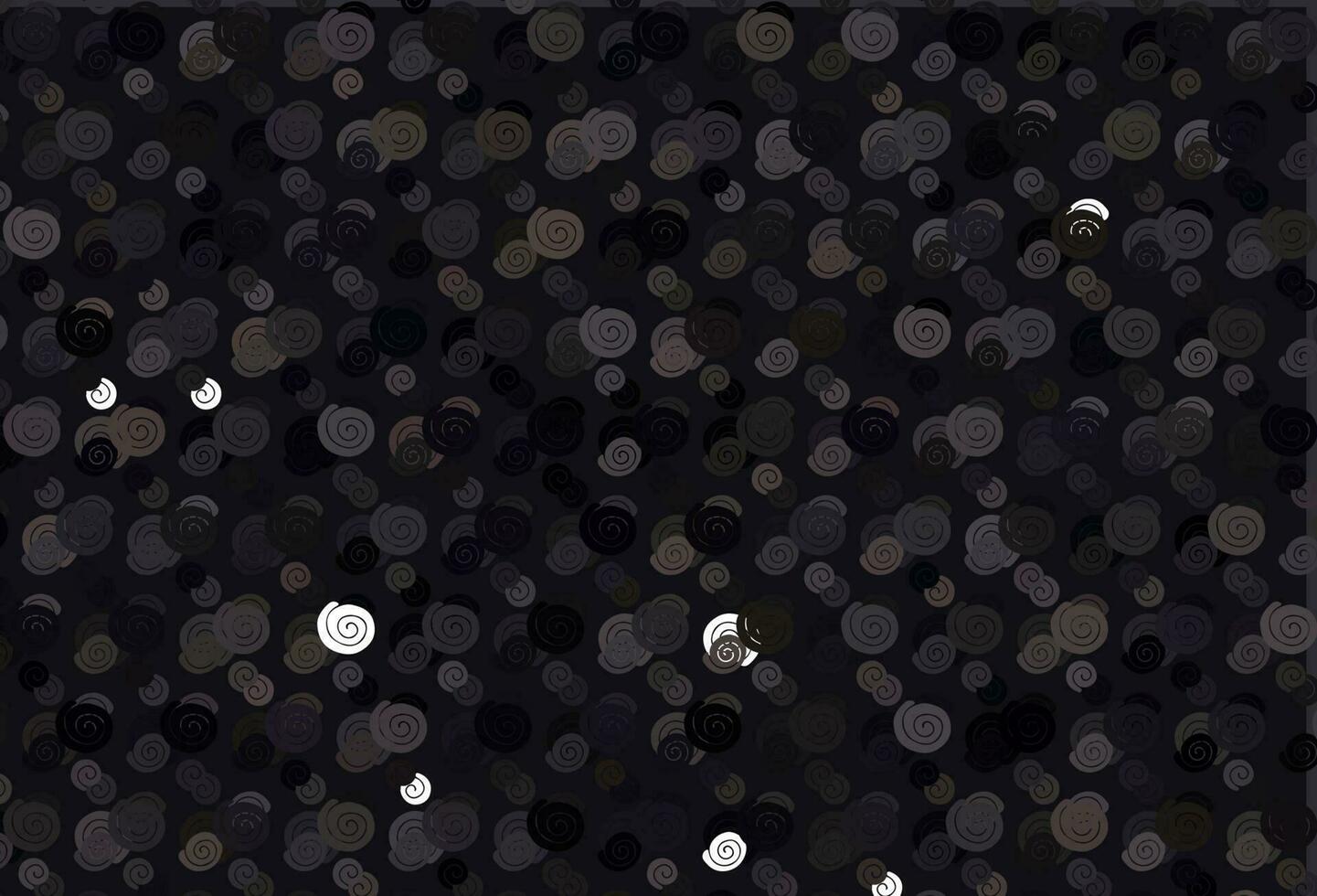 Light Black vector pattern with bubble shapes.