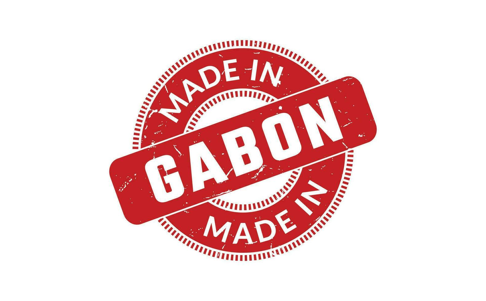 Made In Gabon Rubber Stamp vector