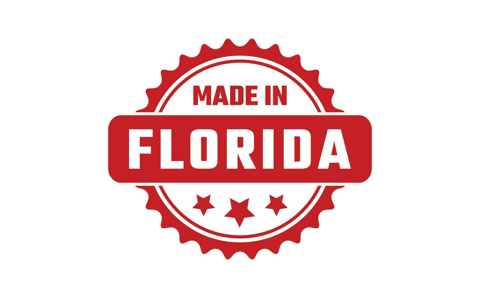 Made In Florida Rubber Stamp vector