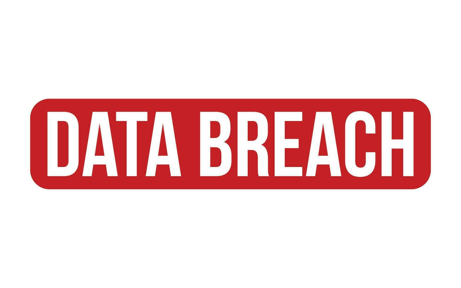 Data Breach Rubber Stamp Seal Vector