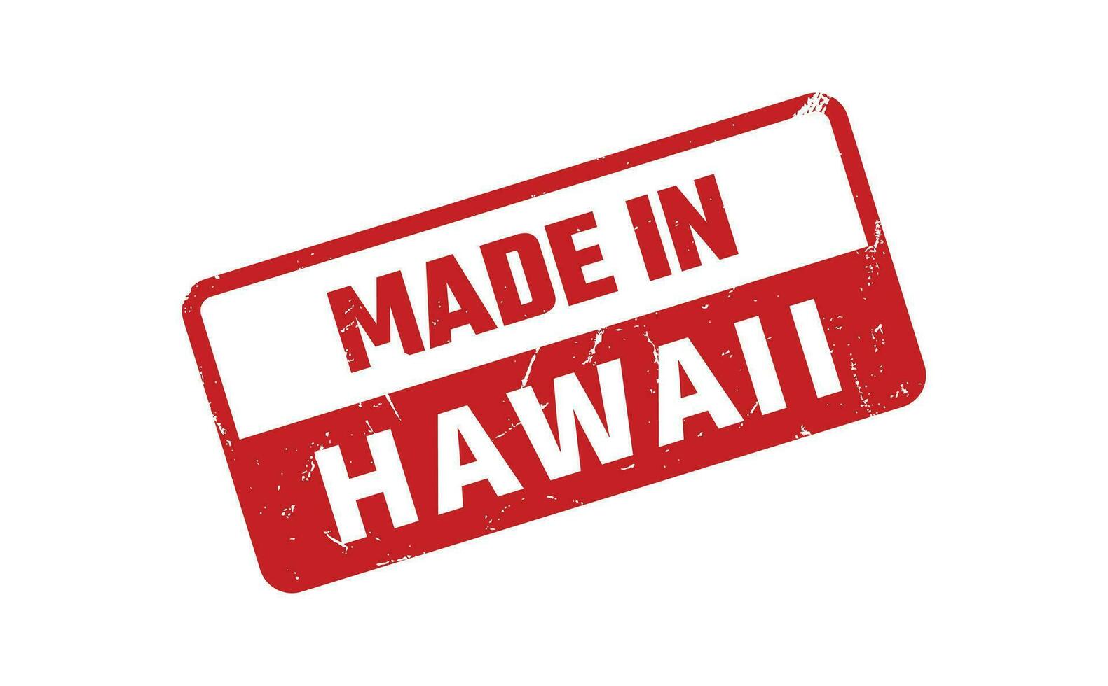 Made In Hawaii Rubber Stamp vector