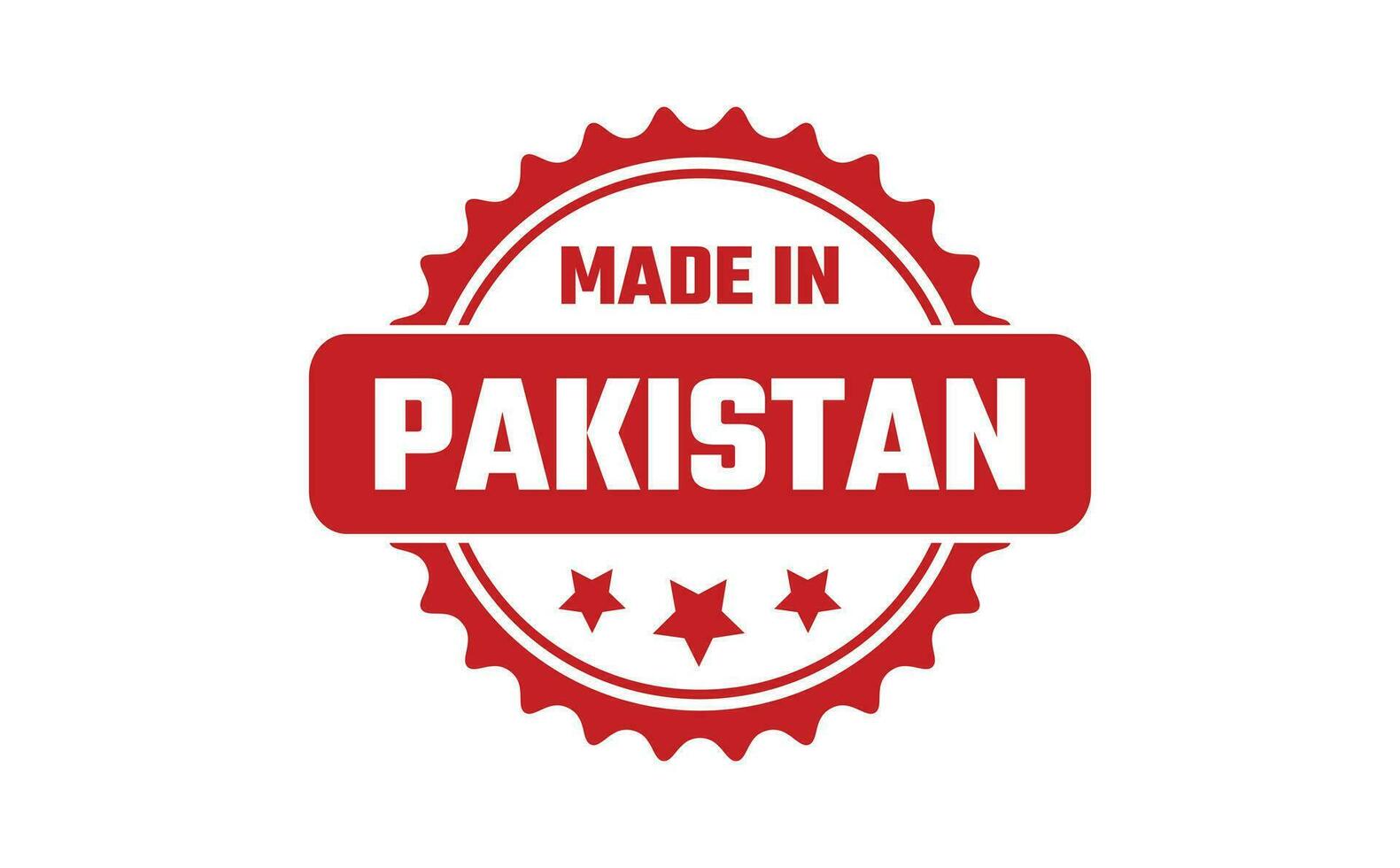 Made In Pakistan Rubber Stamp vector