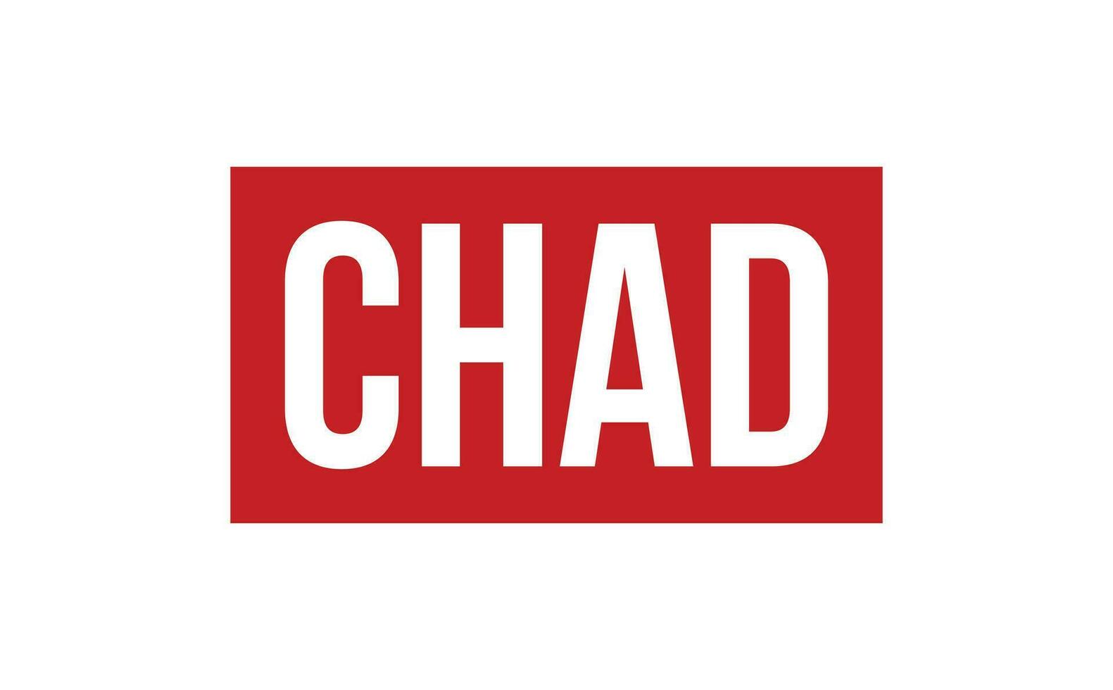 Chad caucho sello sello vector