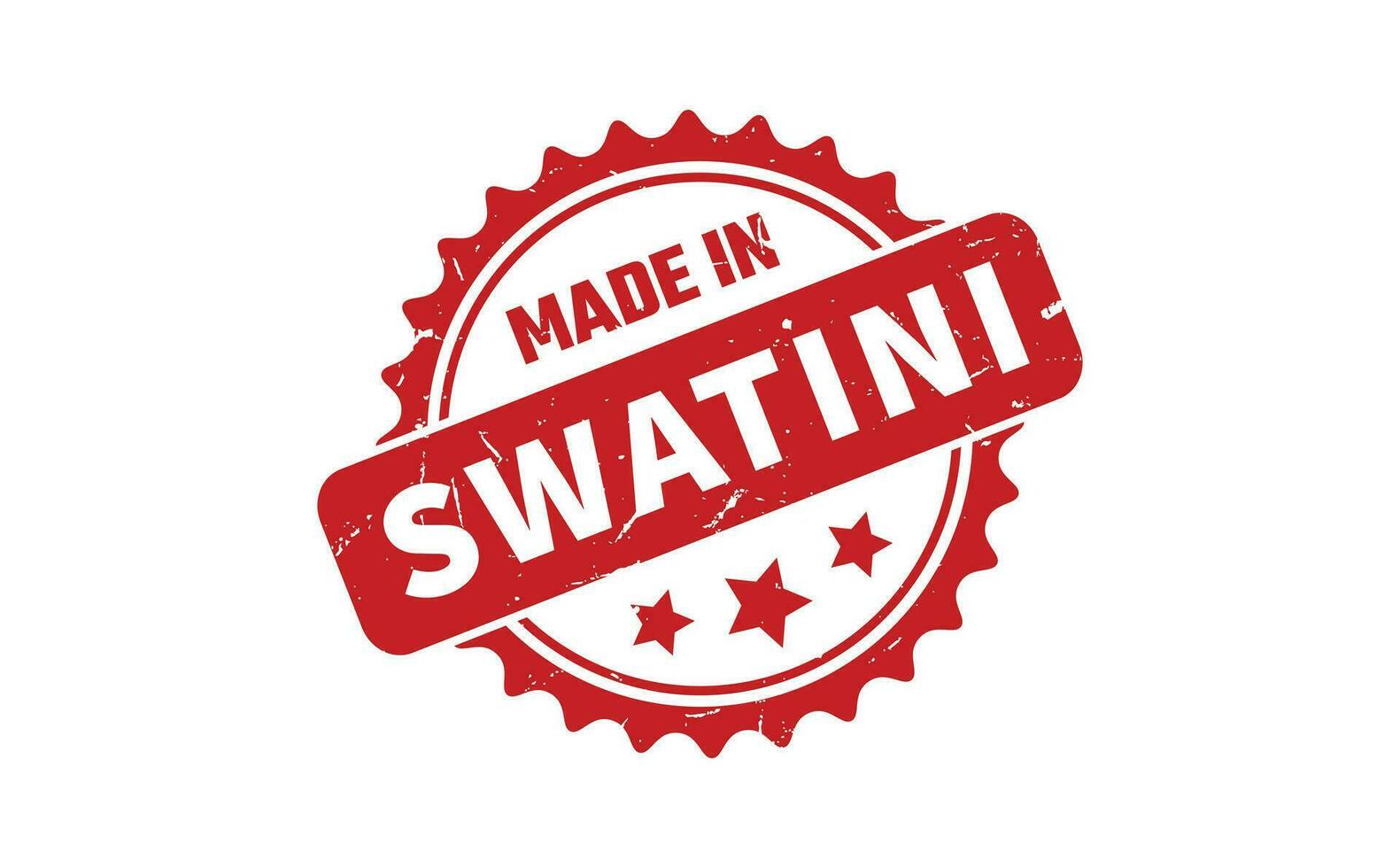 Made In Swatini Rubber Stamp vector