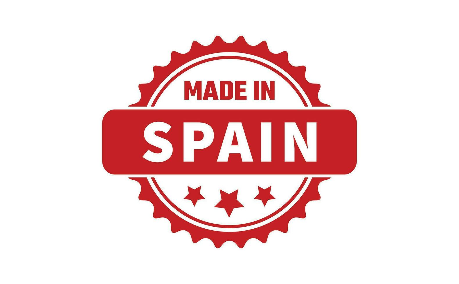 Made In Spain Rubber Stamp vector