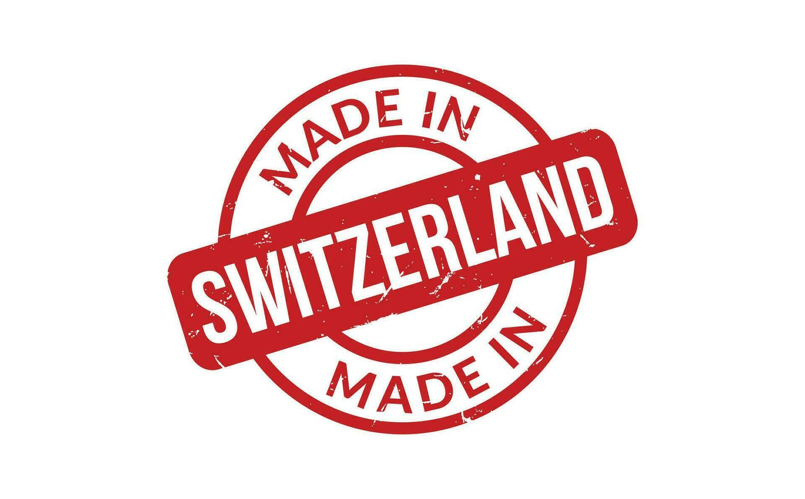 Made In Switzerland Rubber Stamp vector